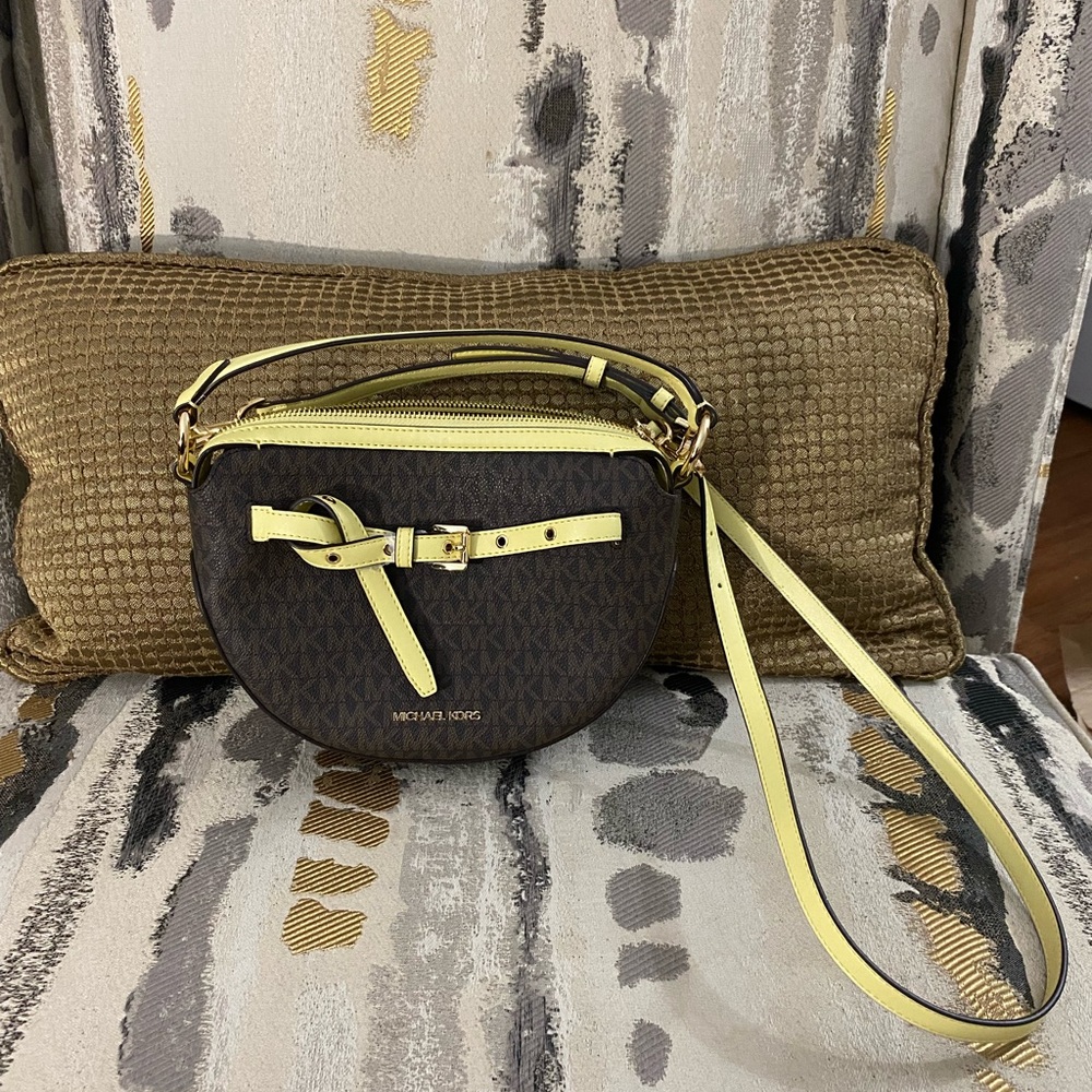 Emilia Medium Logo Shoulder Bag (Gently Used).